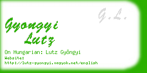 gyongyi lutz business card